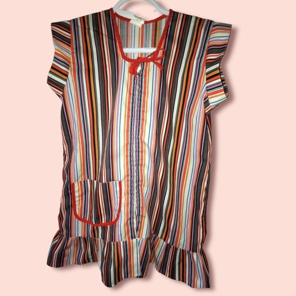 Vintage small striped cotton tunic - Picture 2 of 5